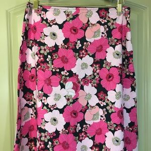 Jazzie Floral Print A Line Skirt